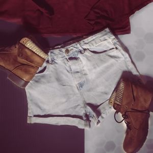Forever21 Lightwash Jean Shorts